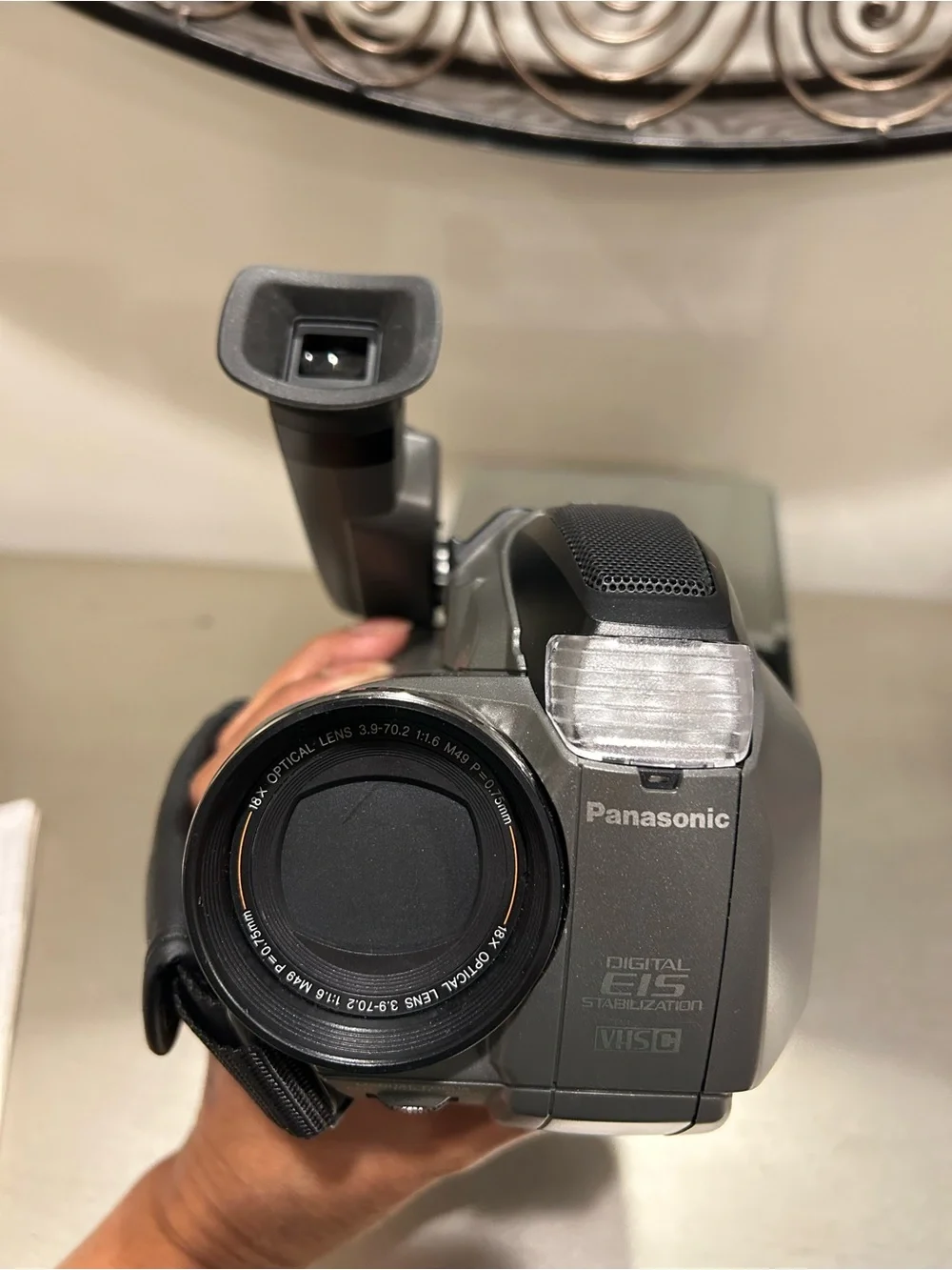 Panasonic Gray/Silver Handheld Camcorder with CarryCase Tapes,batteries &charger